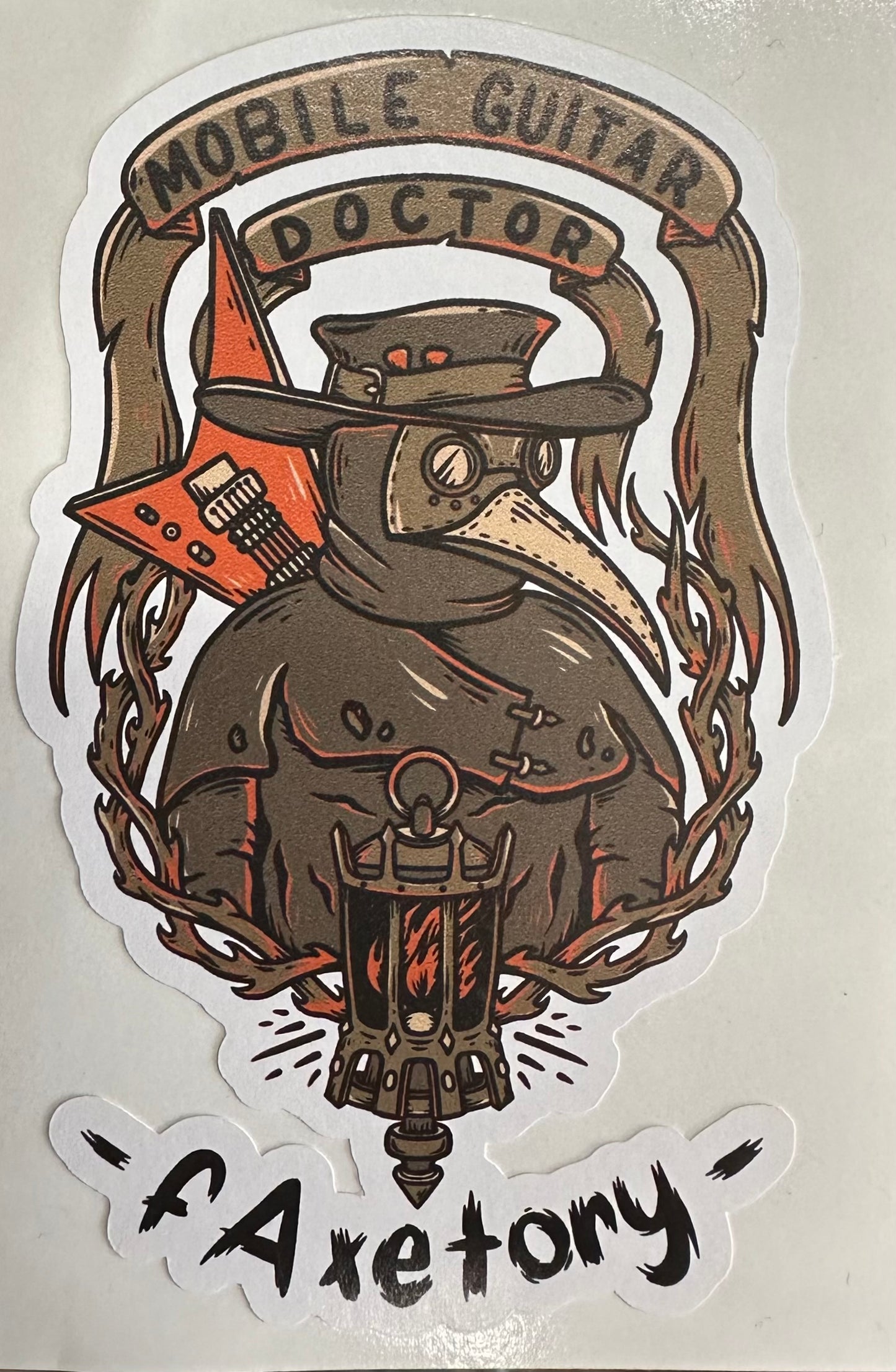 fAxetory Plague Doctor Sticker