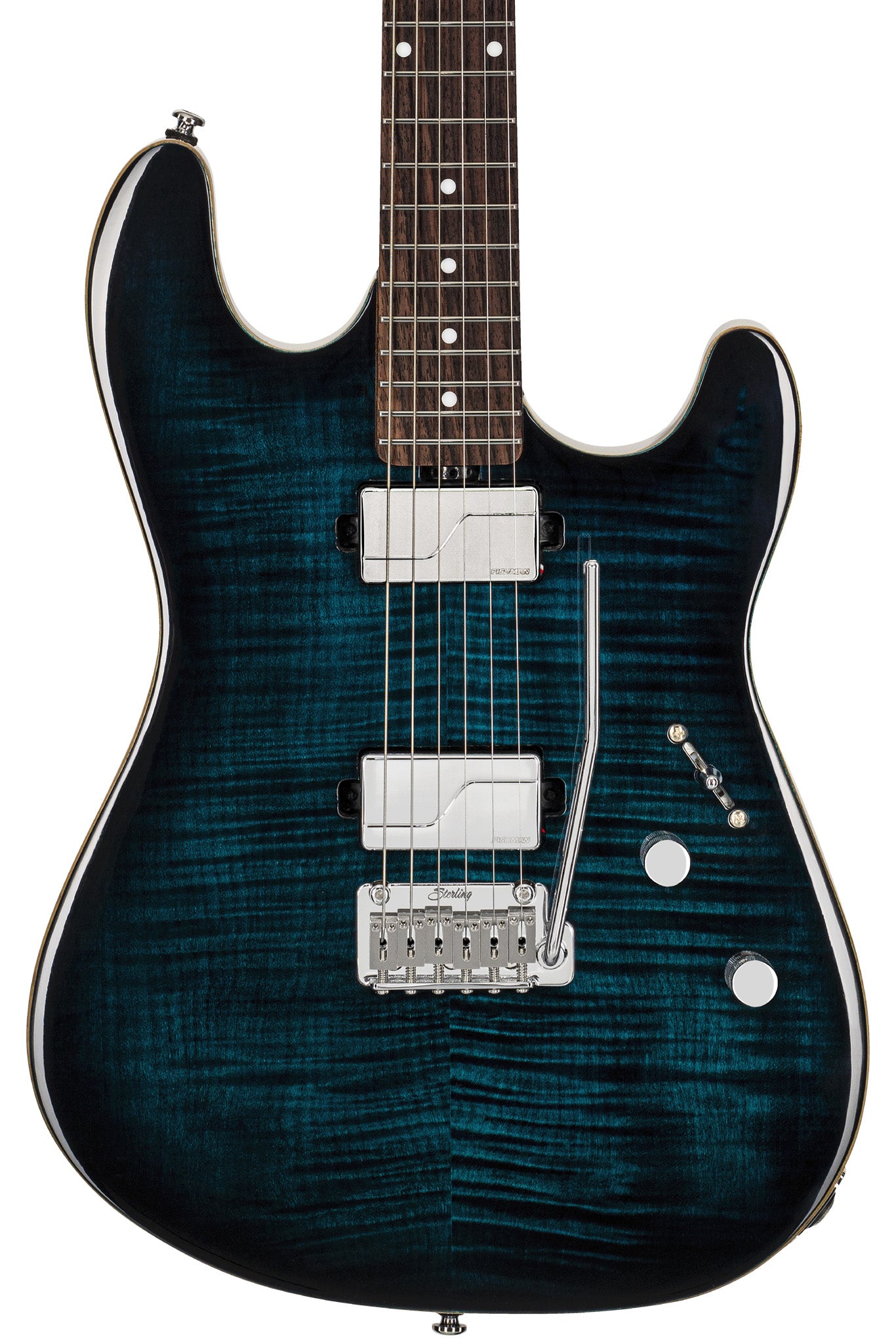 Sterling by Music Man Sabre Deep Blue Burst