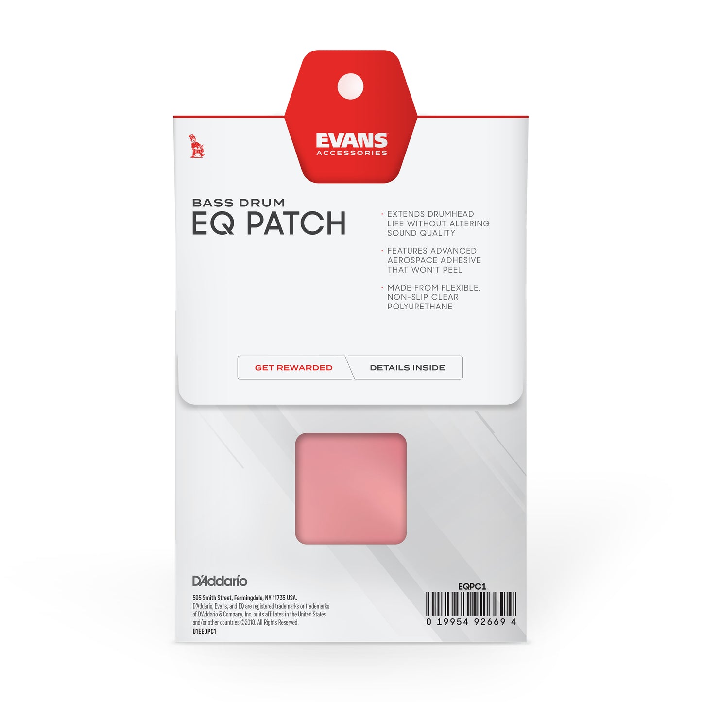 EQ Clear Plastic Single Patch EQPC1
