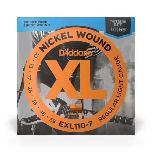 7/8-String, XL Nickel Electric Guitar Strings