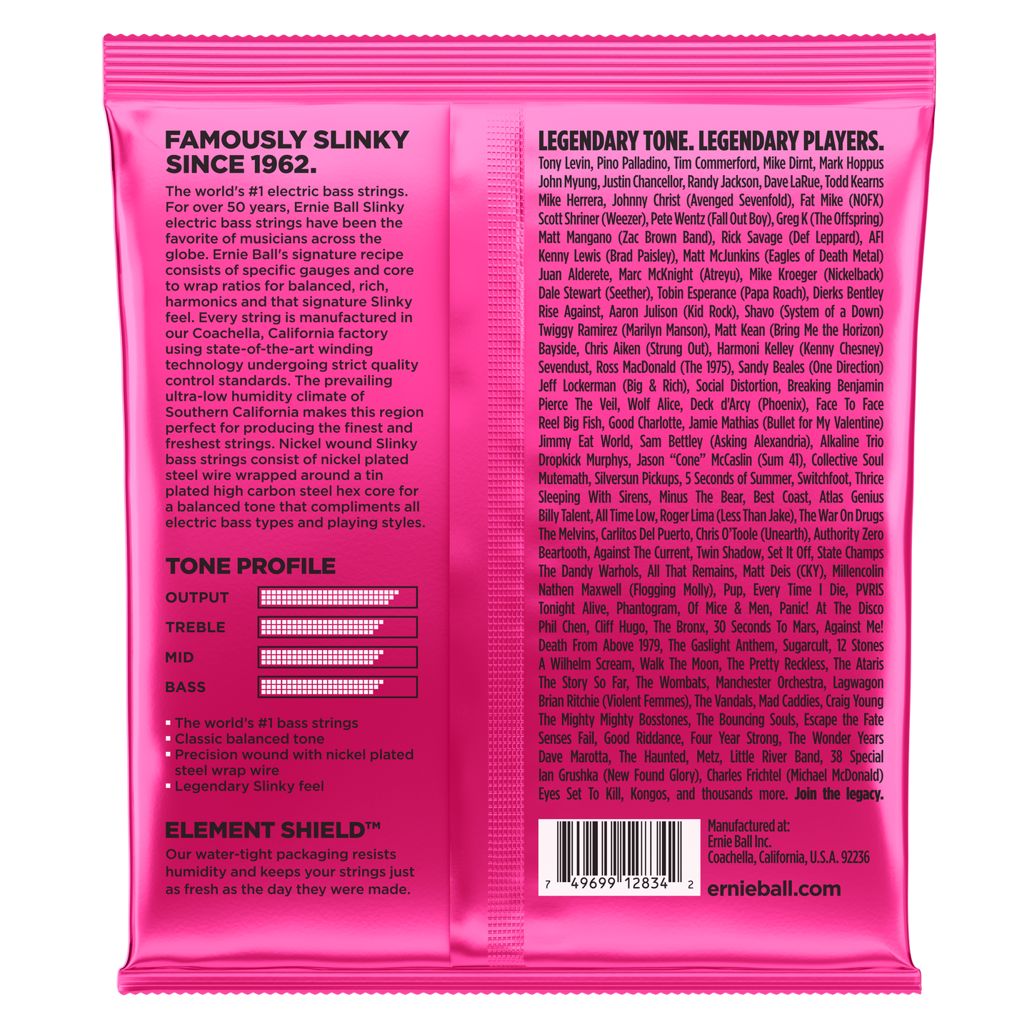 Ernie Ball Bass Slinky Nickel Wound