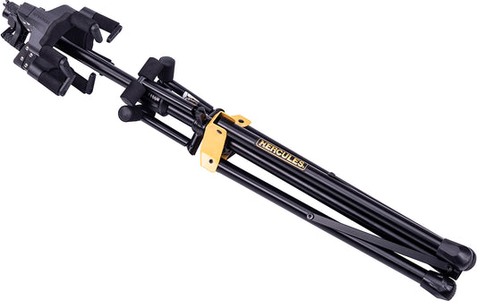 HERCULES AUTO GRIP SYSTEM (AGS) TRIPLE GUITAR STAND, FOLDABLE BACKREST