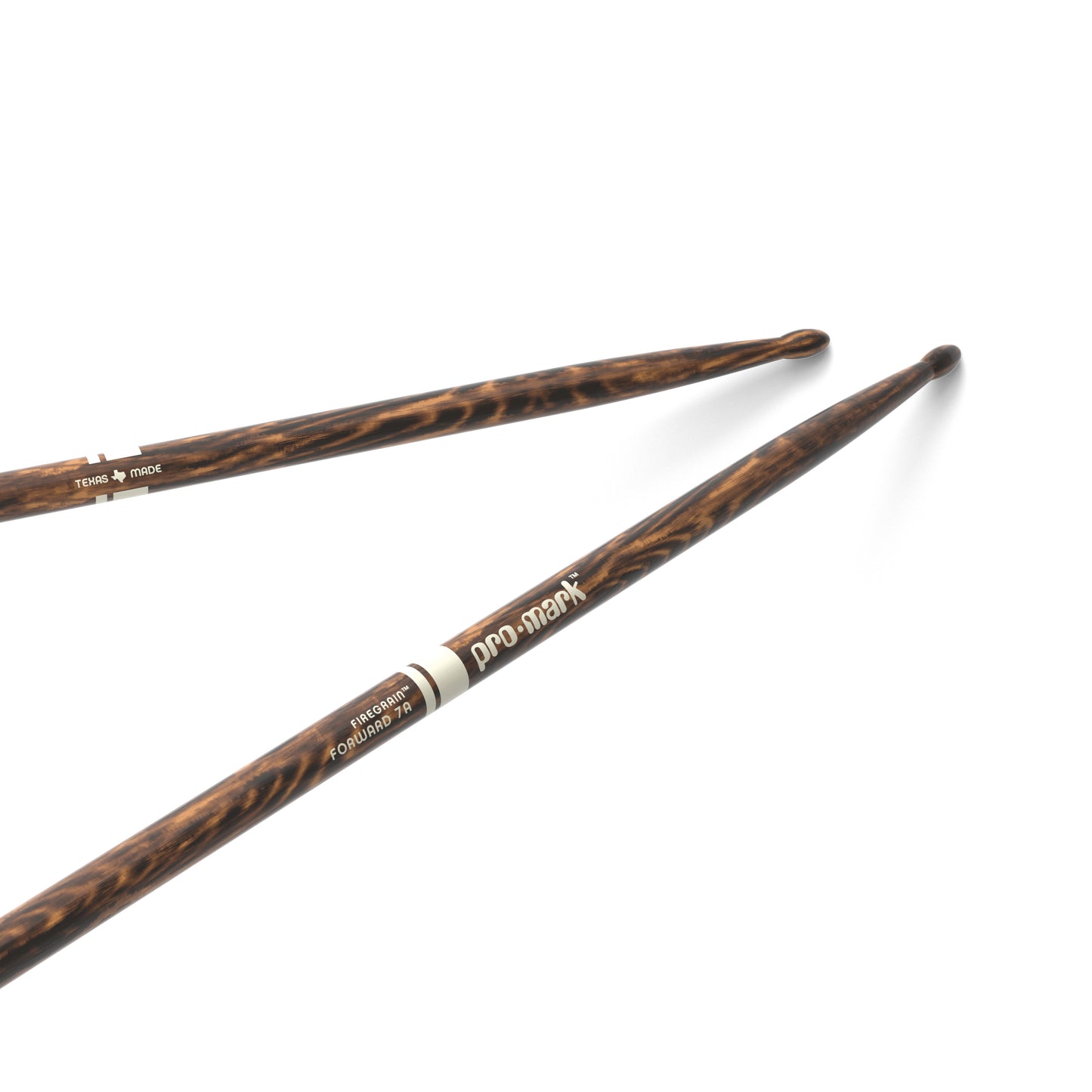 ProMark Classic Forward 7A FireGrain Hickory Drumstick, Oval Wood Tip TX747BN