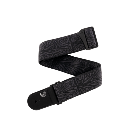 Woven Guitar Strap, Lightning Black