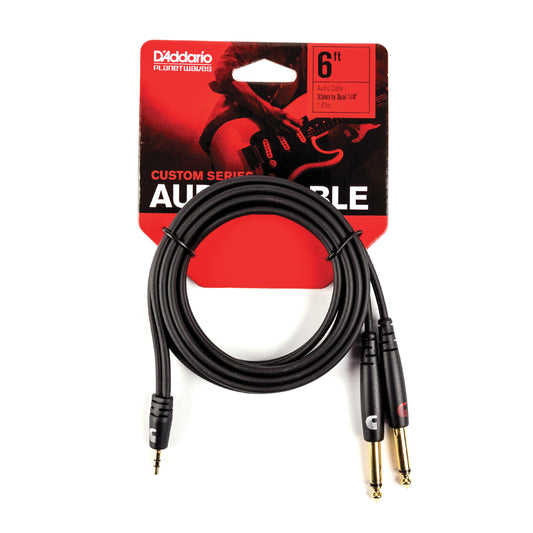 1/8 Inch to Dual 1/4 Inch Audio Cables