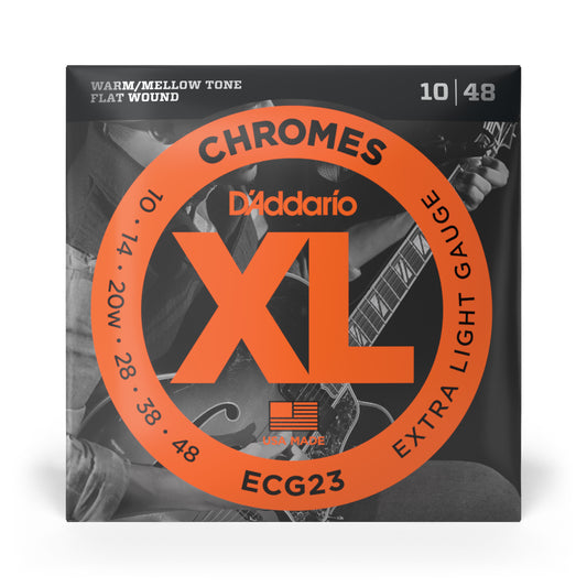 10-48 Extra Light, XL Chromes Electric Guitar Strings ECG23