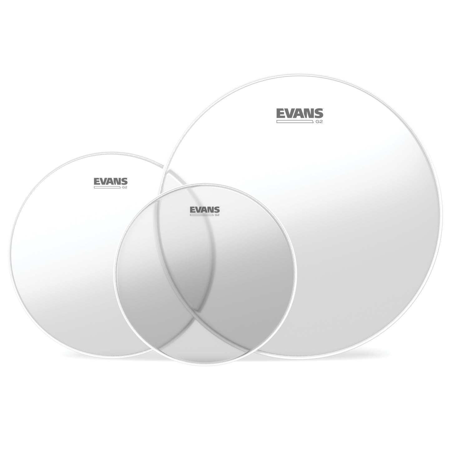 Evans G2 Tompack, Clear, Rock (10 inch, 12 inch, 16 inch) EPP-G2HDD-R