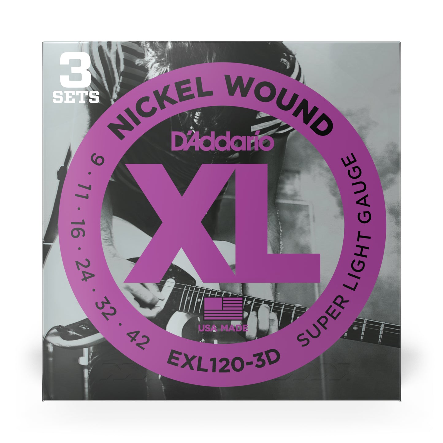 D'Adarrio XL Nickel Electric Guitar Strings