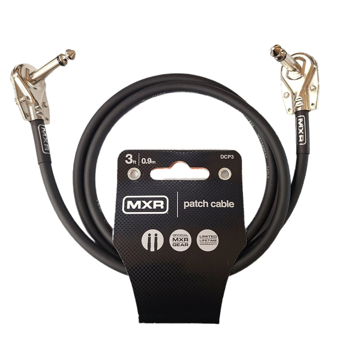 JIM DUNLOP MXR Câble Patch 30 Cm Angle Droit Plat – DCP1 – Pour Pedalboard Propre & Sans Bruit