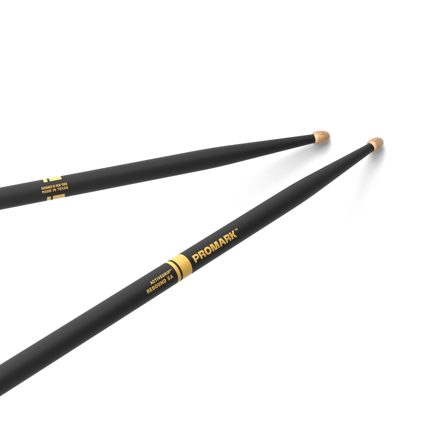 ProMark Rebound 5A ActiveGrip Hickory Drumstick, Acorn Wood Tip R5AAG