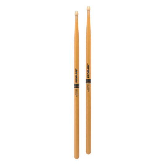 ProMark Rebound 5B ActiveGrip Clear Hickory Drumstick, Acorn Wood Tip R5BAGC