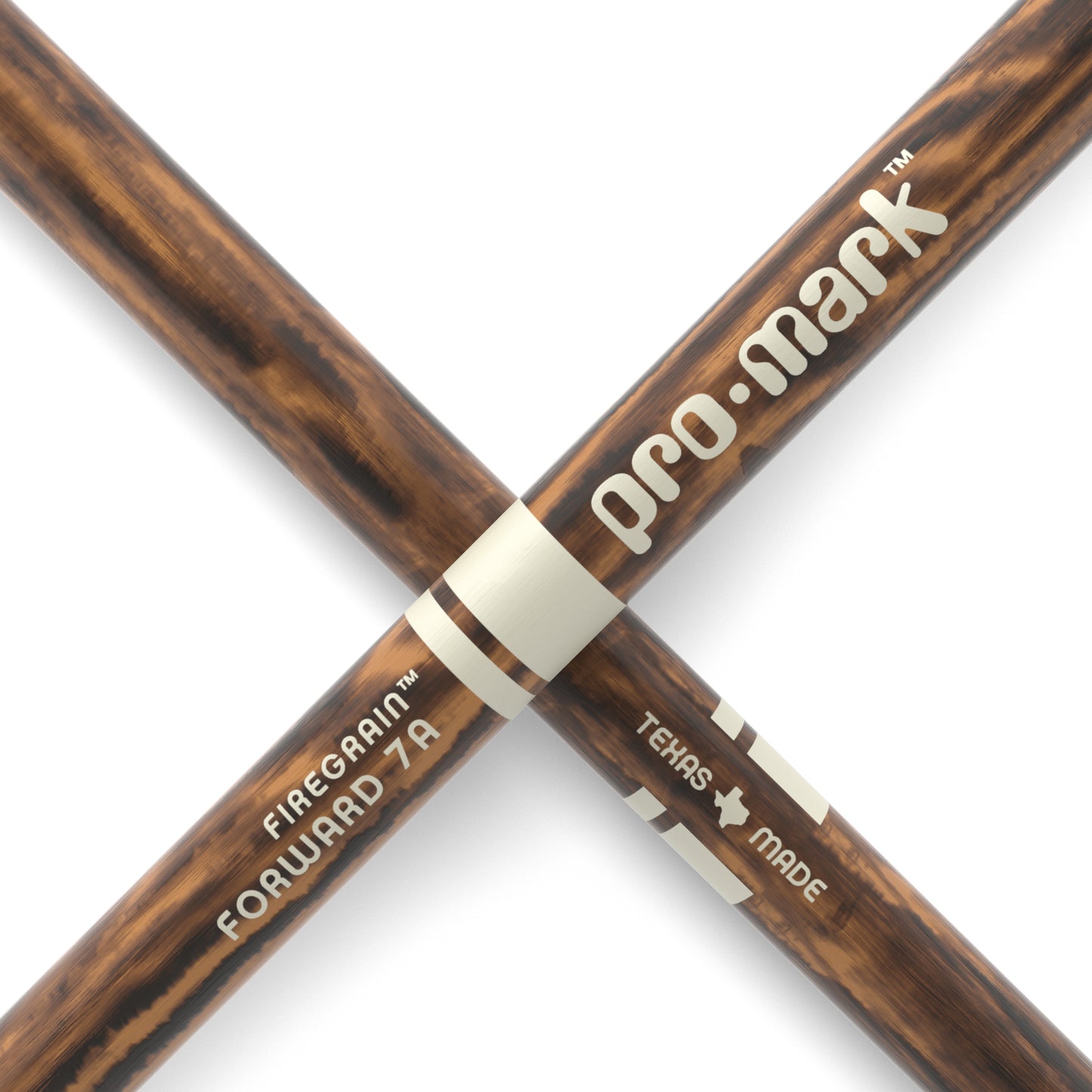 ProMark Classic Forward 7A FireGrain Hickory Drumstick, Oval Wood Tip TX747BN